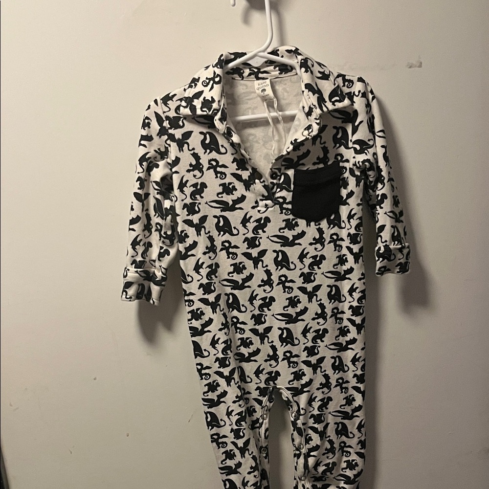 Kate Quinn Black and White Kids Bodysuit
